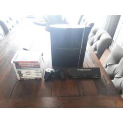 PlayStation 3 met controller en 11 games