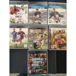 Playstation 3 + controller en 8 spellen