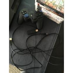 Playstation 3 + controller en 8 spellen