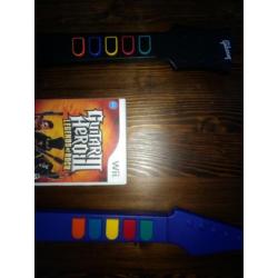 Wii Guitar Hero met 2 gitaren