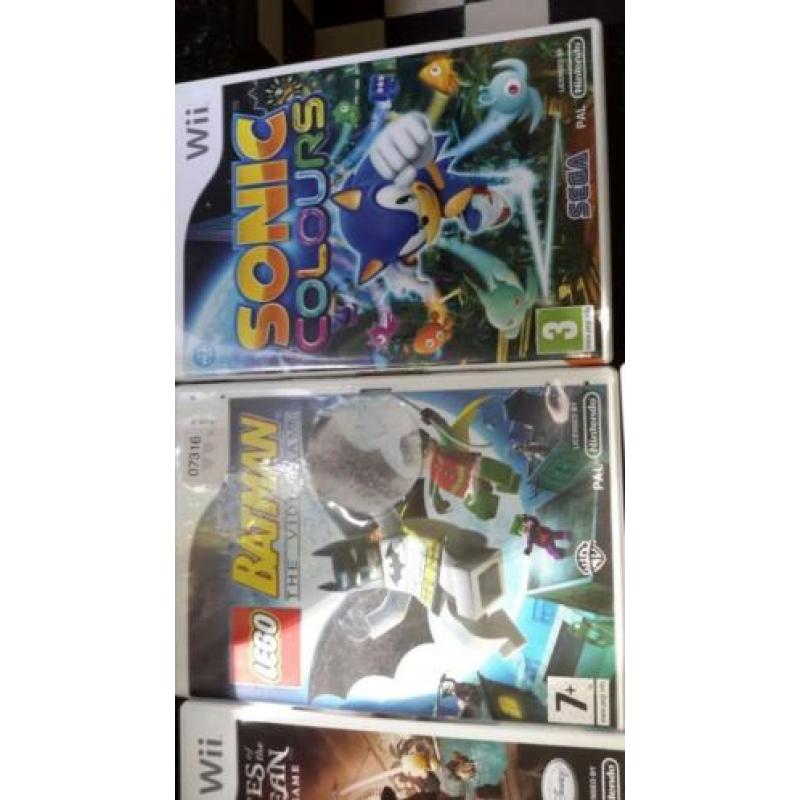 7 Wii spellen, bied per stuk/alles inéén