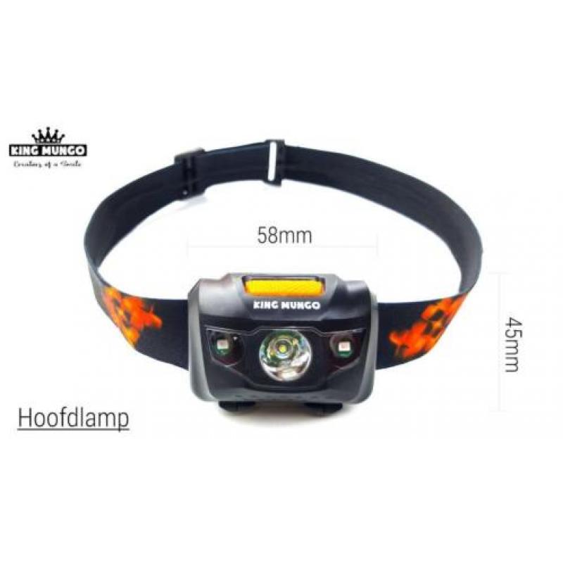 LED Hoofdlamp incl 3x AAA batterijen Lichtgewicht | NIEUW