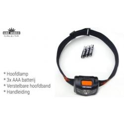 LED Hoofdlamp incl 3x AAA batterijen Lichtgewicht | NIEUW