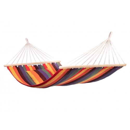 Hangmat 1 Persoons Multi Spreaderbar - Spreidstang - Veelkleurig - 120 kg - 123 Hammock