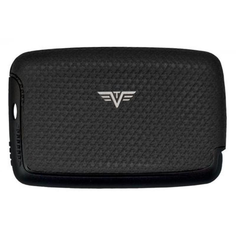 Tru Virtu Leather Card Case Carbon Black Tassel